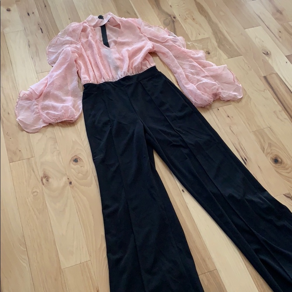 Pink and black jumper